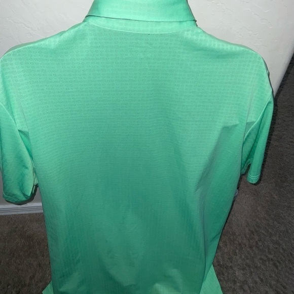 Men’s used size XXL 2XL adidas golf polo green Clinacool shirt with pocket Pre - Picture 3 of 4